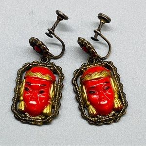 Vintage Figural Earrings Selro Selini Iconic Princess